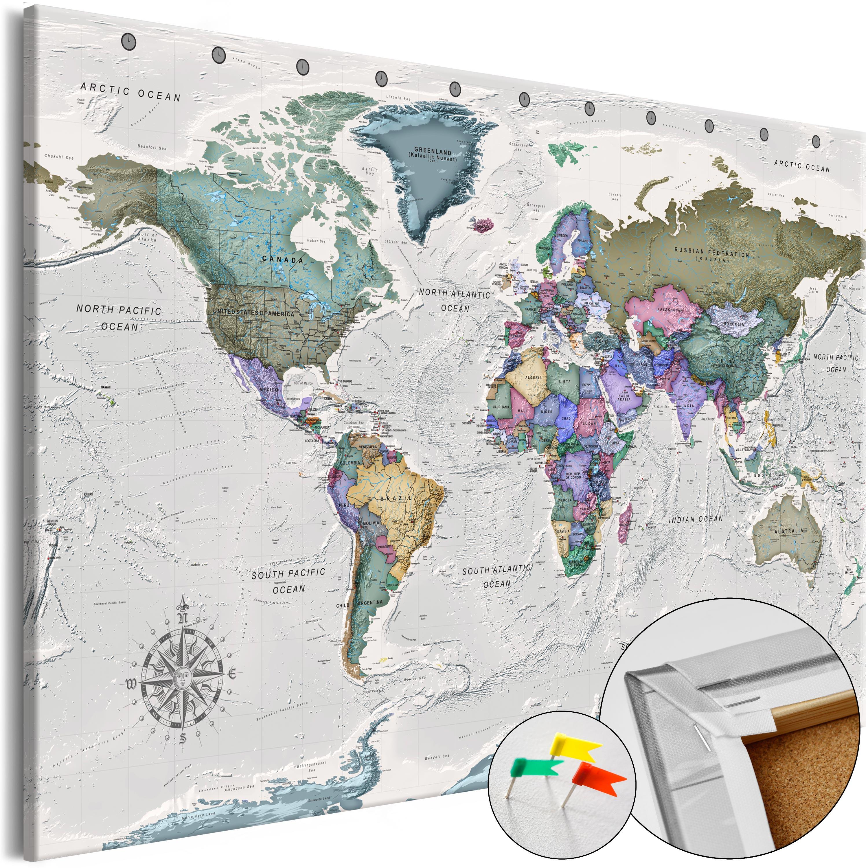 Billede på kork - World Destinations (1 Part) Wide