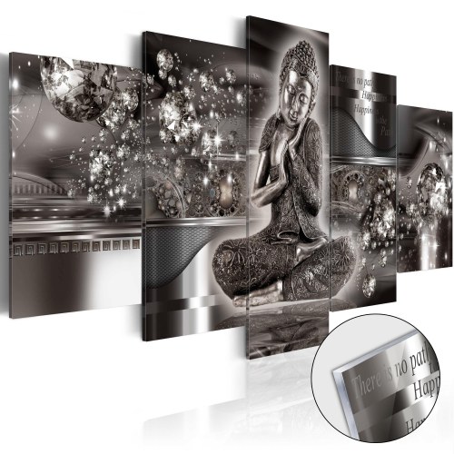 Akrylglas billede Sølvro med Buddha-motiv