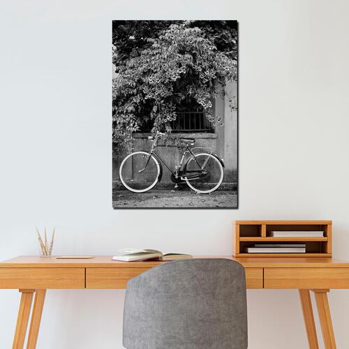 Billede - Bicycle and Flowers (1 Part) Vertical