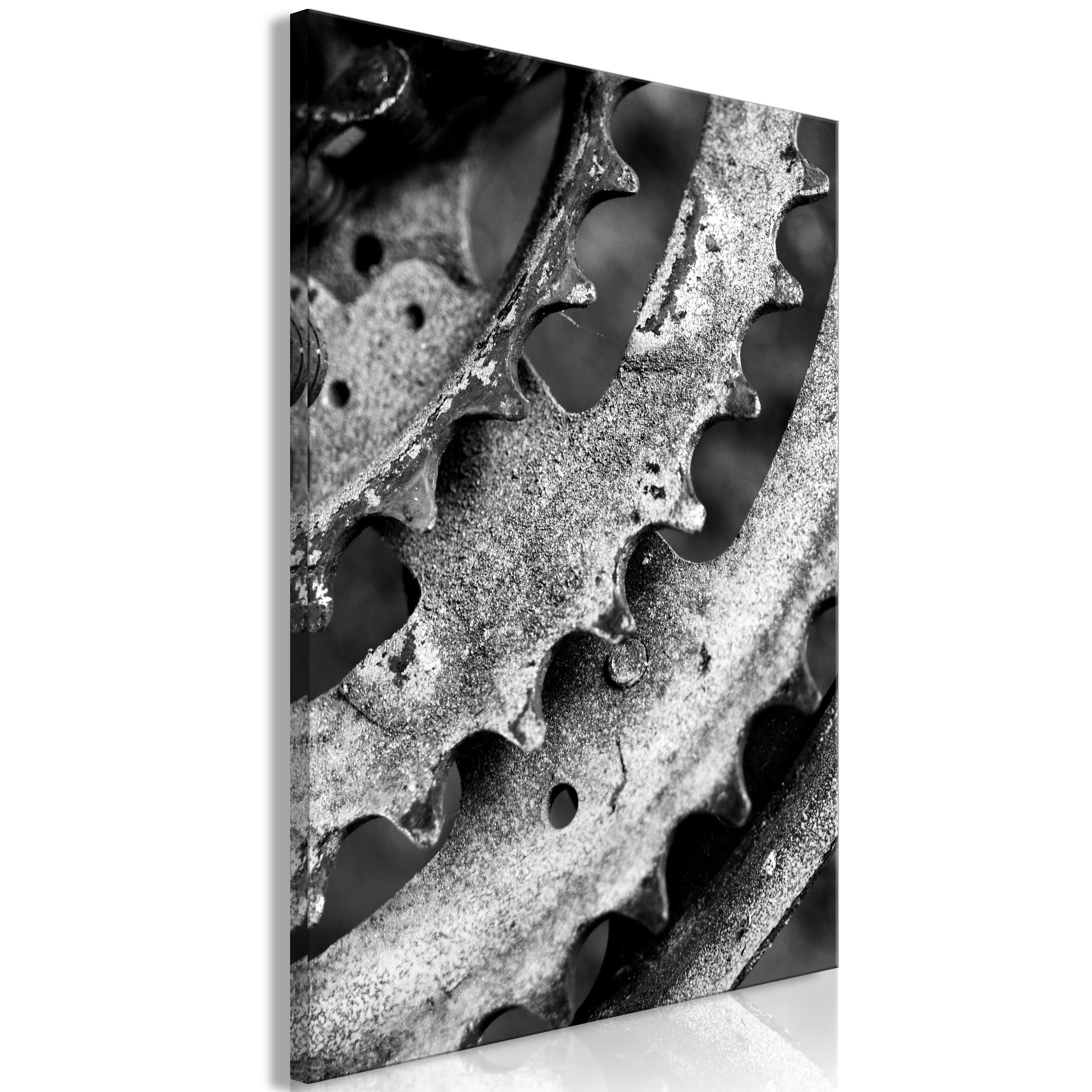 Billede - Gears (1 Part) Vertical - 20 x 30 cm - På italiensk lærred
