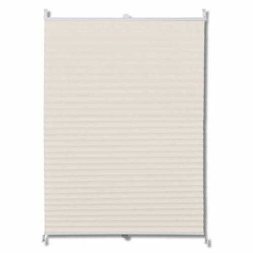 Plisseret blind 90x200 cm creme