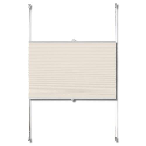 Plisseret blind 90x200 cm creme