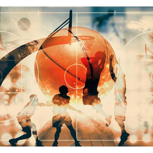 Fototapet - I love basketball!