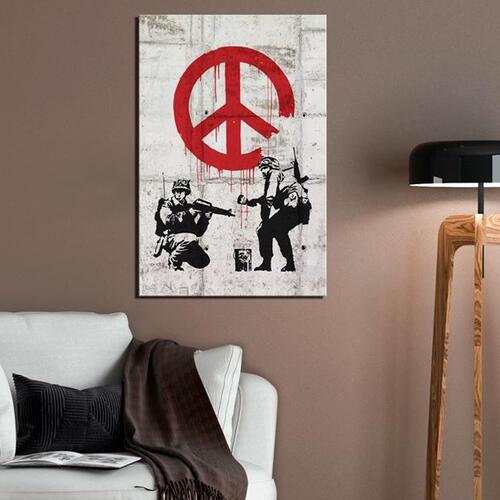 Billede - Soldiers Painting Peace by Banksy