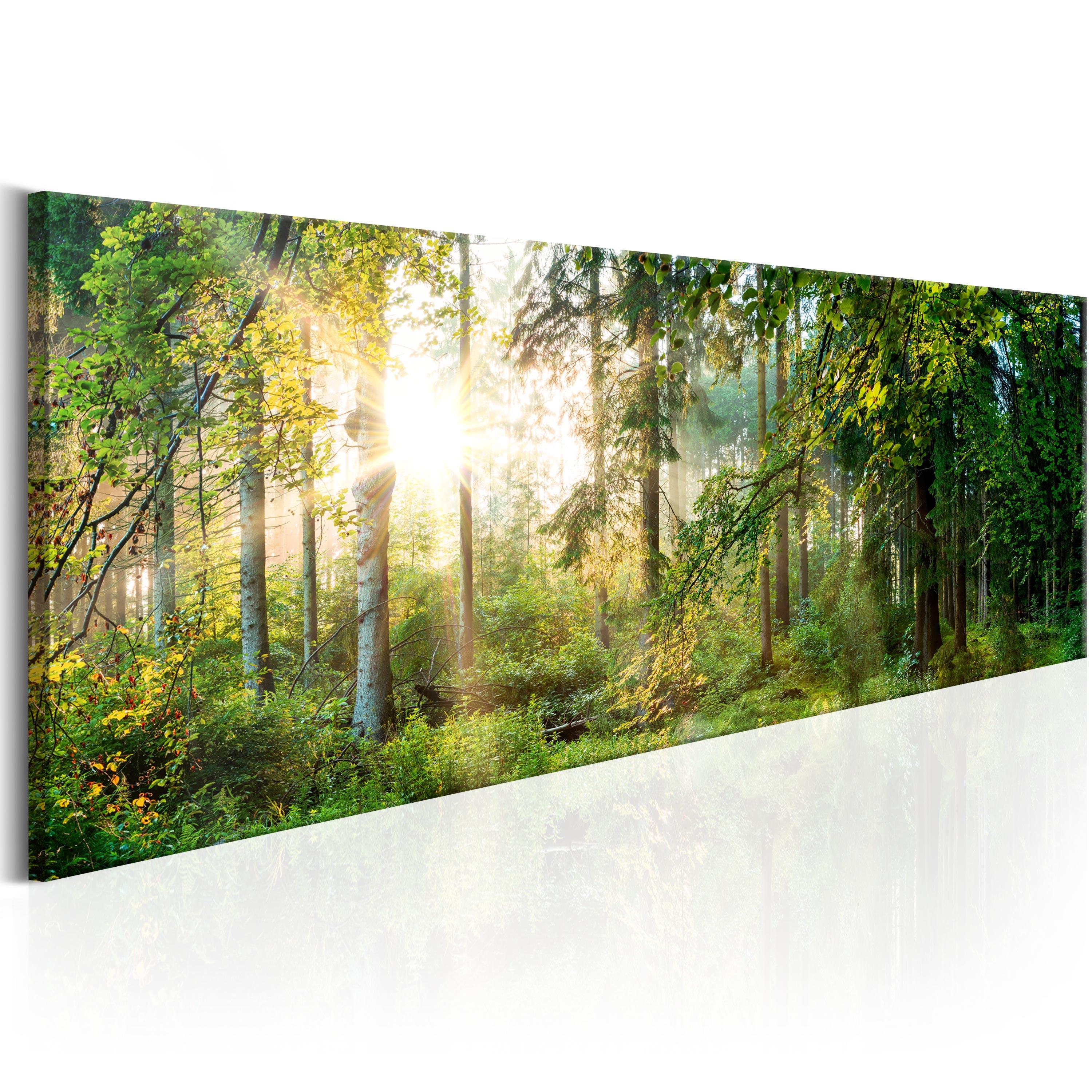 Billede - Forest Shelter - 120 x 40 cm - På italiensk lærred