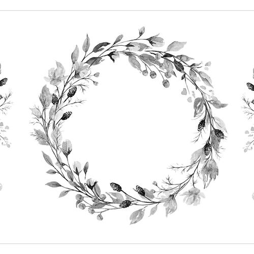 Fototapet - Romantic Wreath - Third Variant