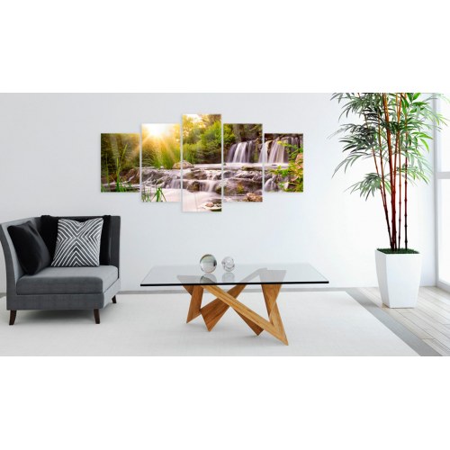 Billede på akrylglas - Forest Waterfall