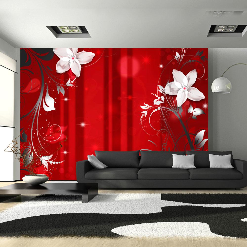 Fototapet - Flowering scarlet - 150 x 105 cm - Standard