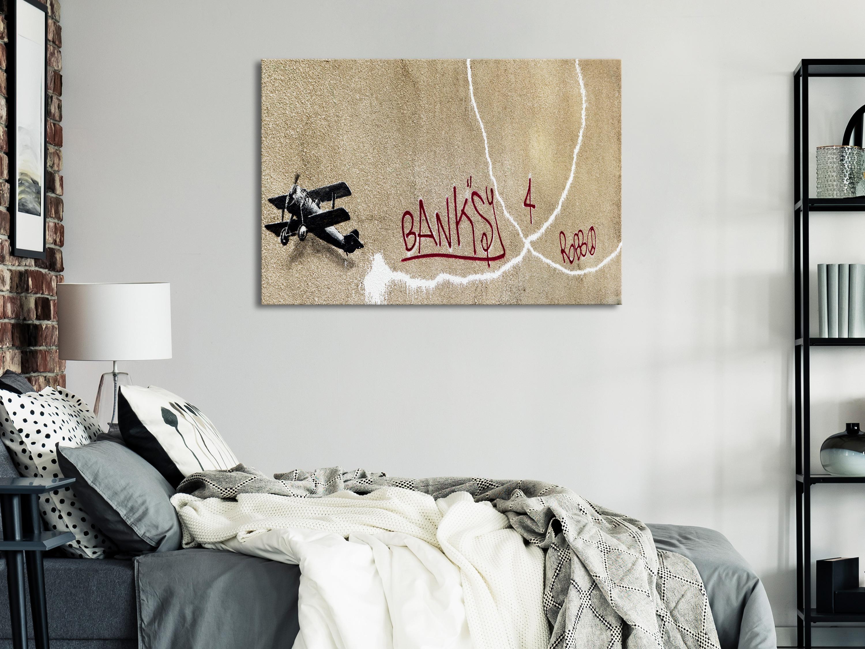 Billede - Biplane (1 Part) Wide - 90 x 60 cm - Standard