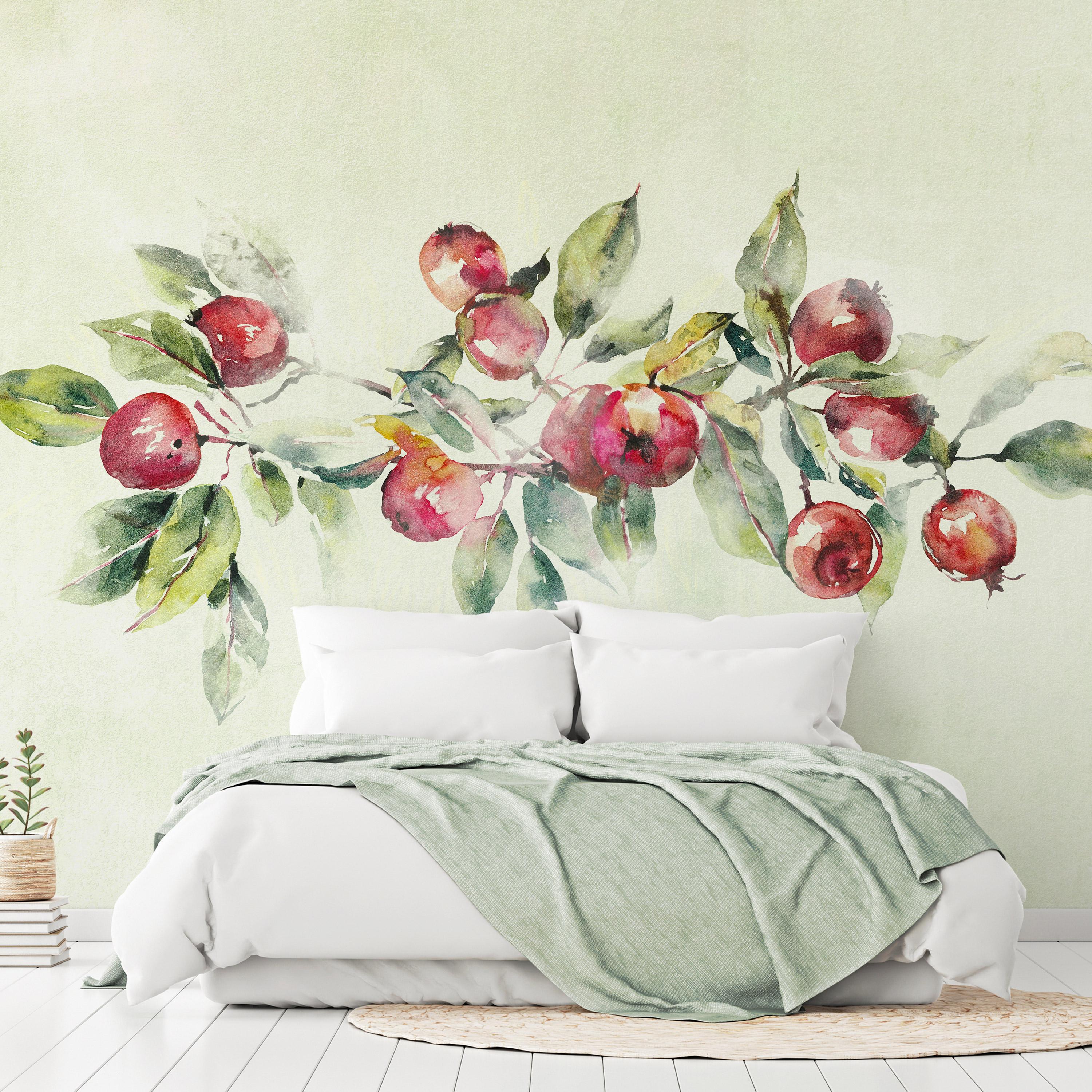 Fototapet - Apple Branch - Second Variant - 196 x 140 cm - Selvklæbende