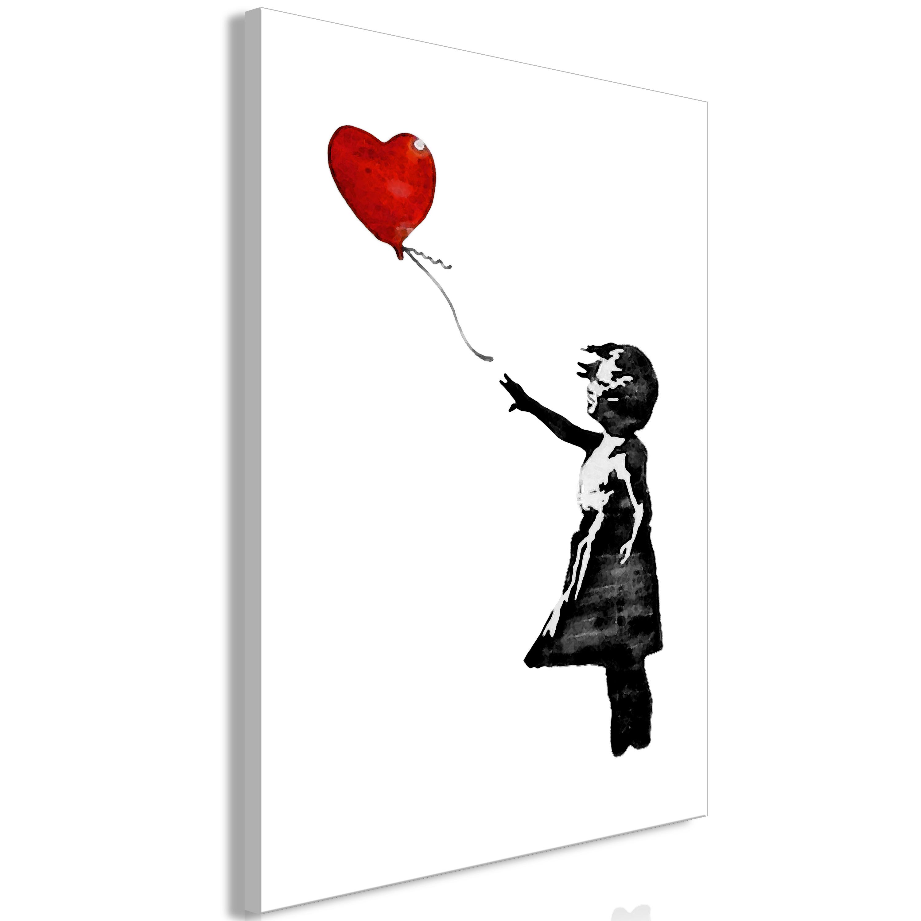Billede - Banksy: Girl with Balloon (1 Part) Vertical - 20 x 30 cm - Premium Print