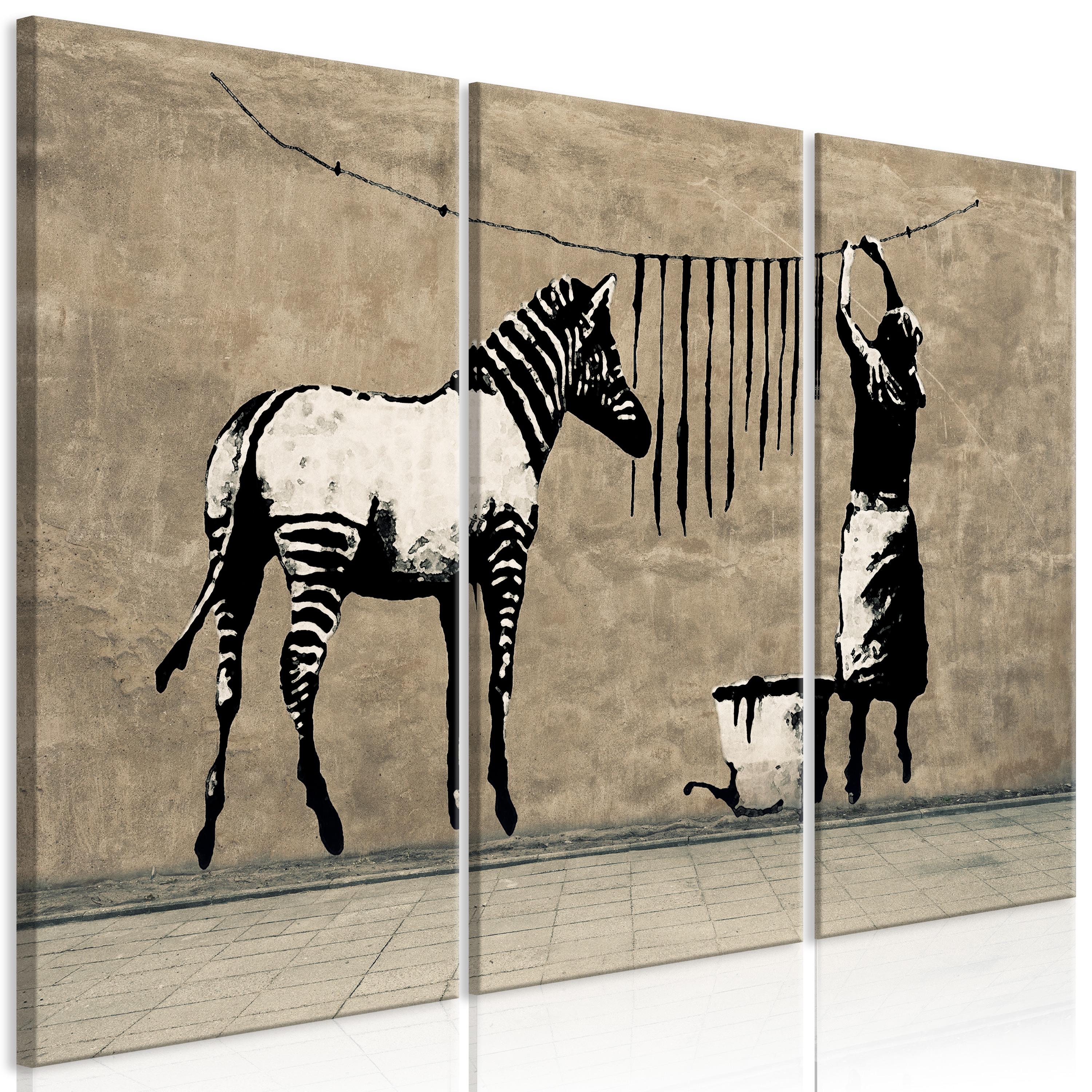 Billede - Banksy: Washing Zebra on Concrete (3 dele)