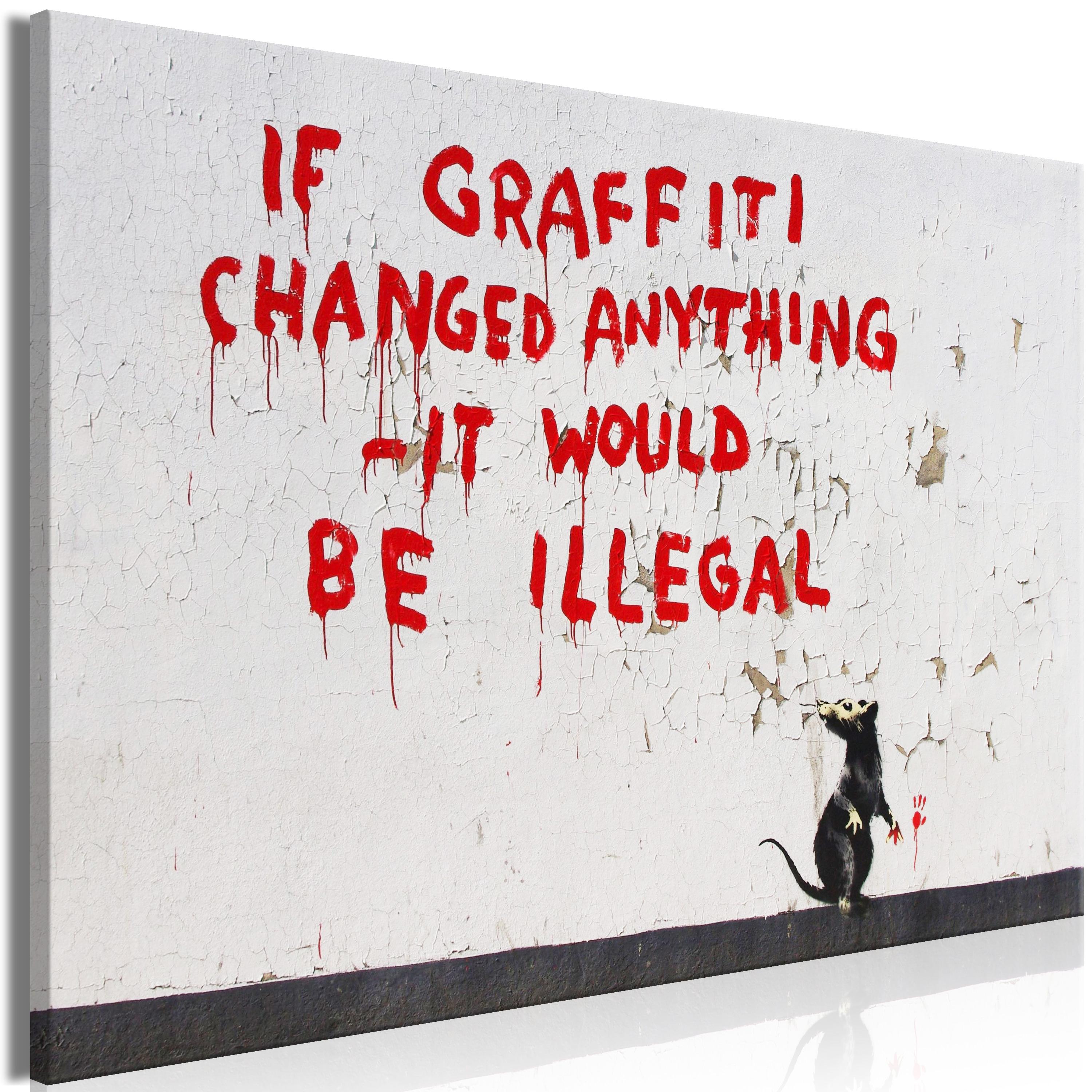 Billede - Quotes Graffiti (1 Part) Wide - 60 x 40 cm - Premium Print