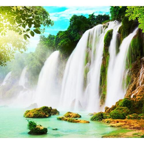 Fototapet - The beauty of nature: Waterfall