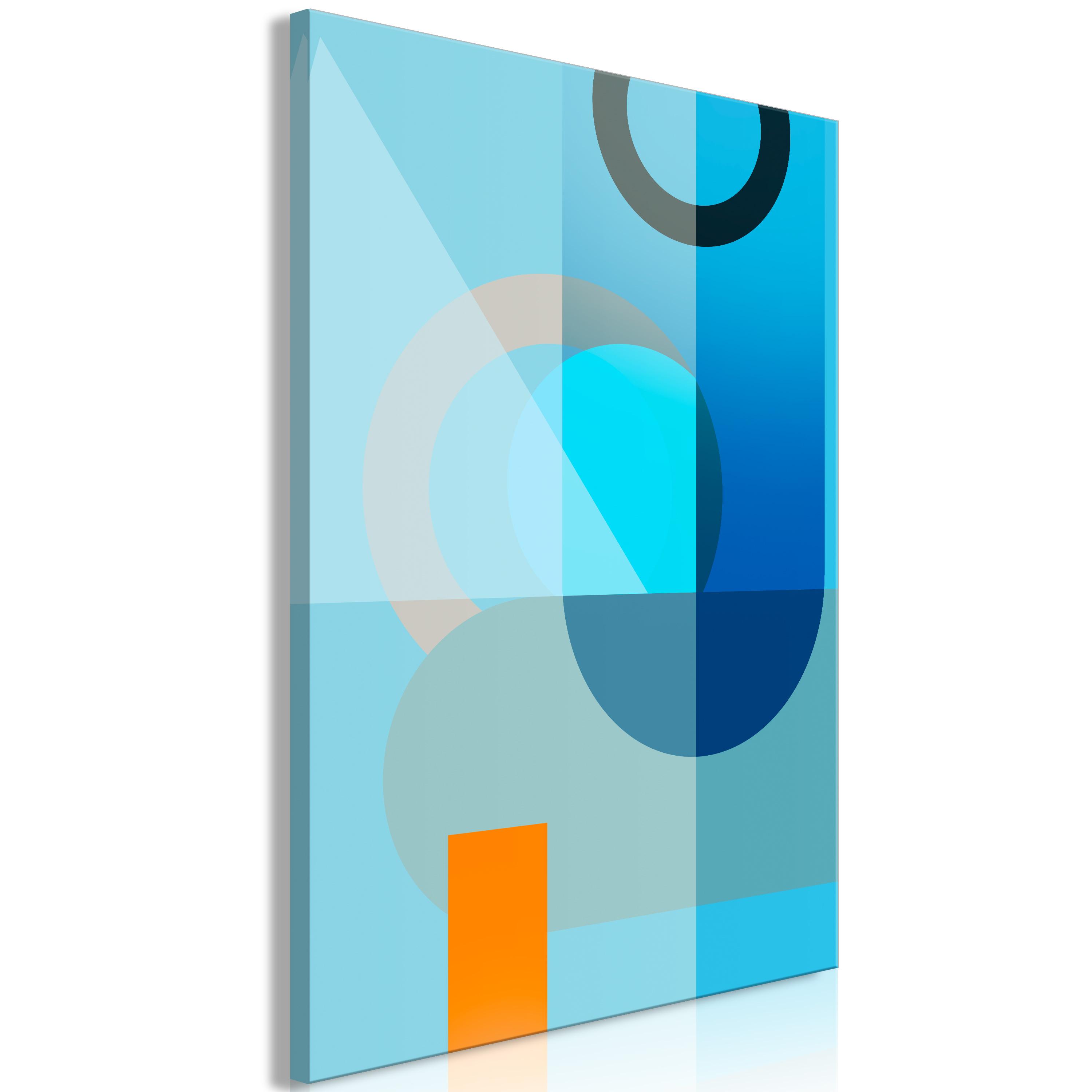 Billede - Blue Surface (1 Part) Vertical - 40 x 60 cm - Standard