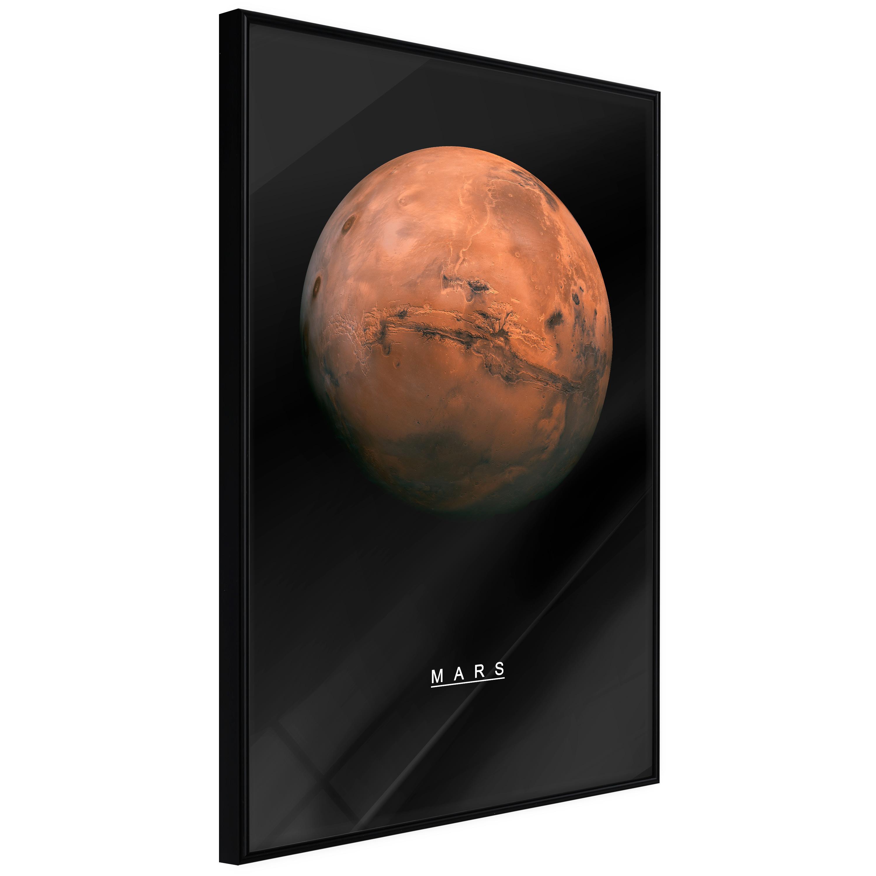 Plakat - Mars - 30 x 45 cm - Sort ramme