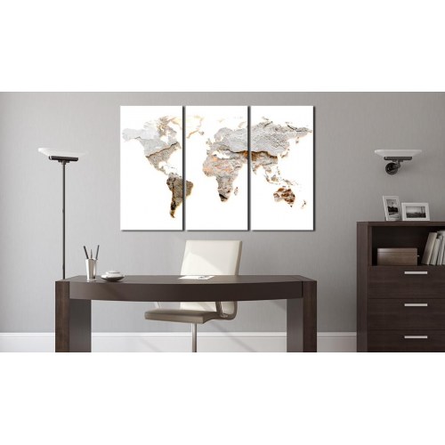 Billede på kork - Concrete Continents