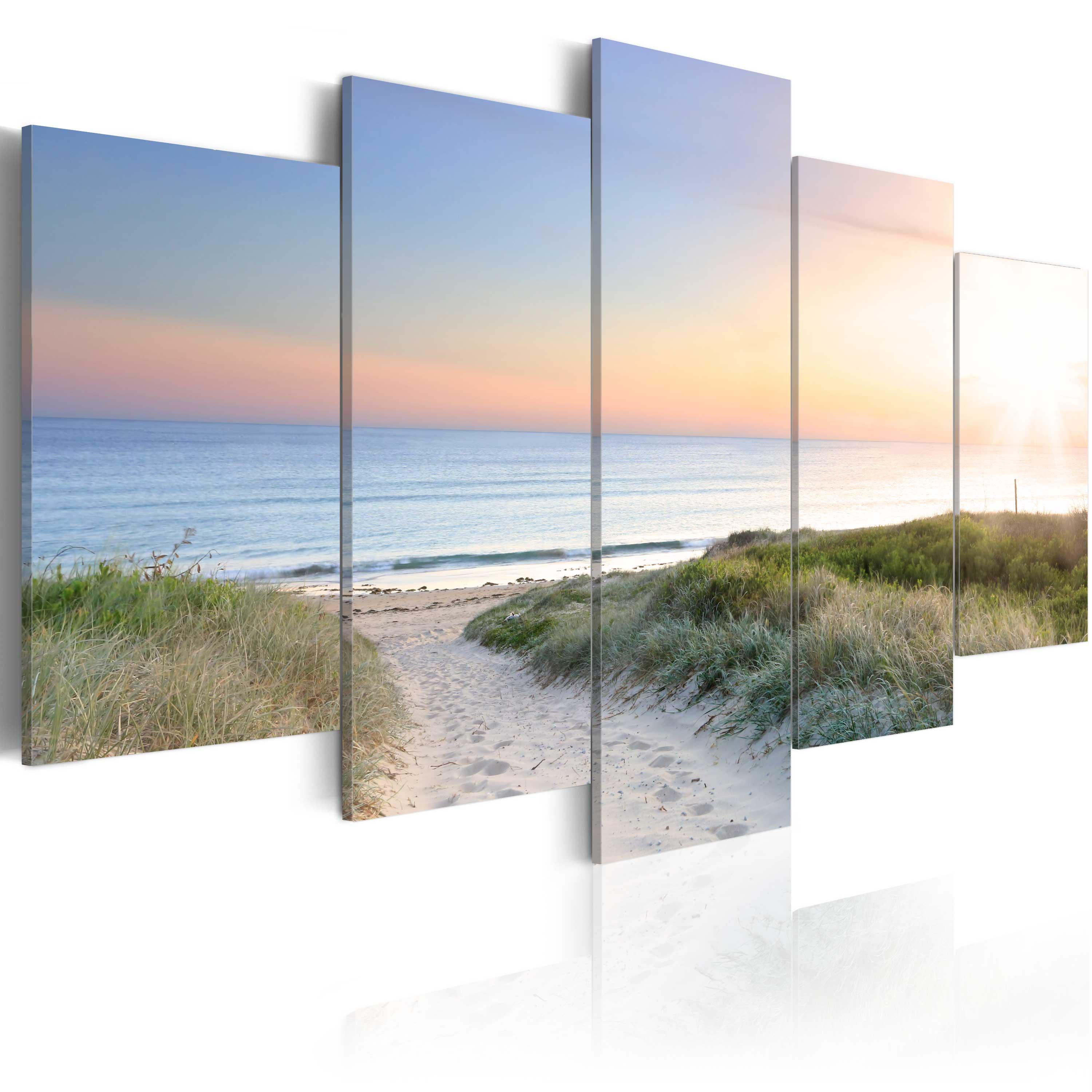 Billede - Baltic Sea in the morning - 225 x 112.5 cm - Premium Print