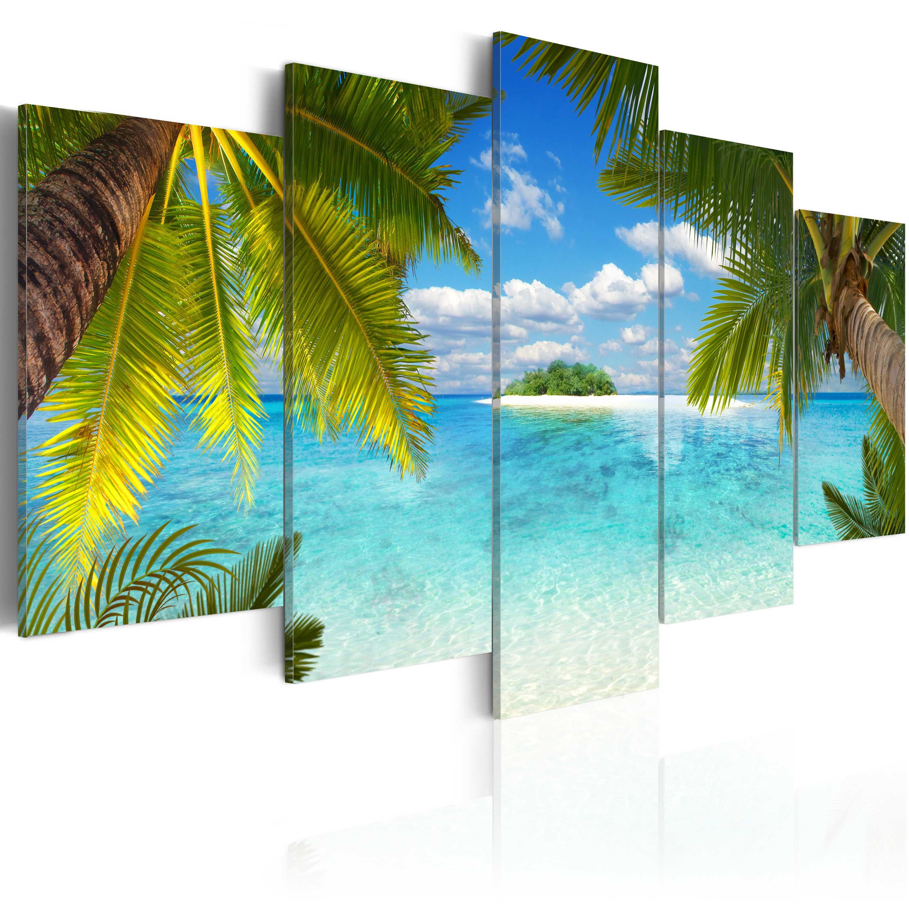Billede - Paradise island - 200 x 100 cm - Standard