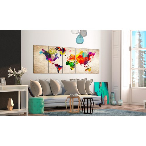 Billede - World Map: Painted World