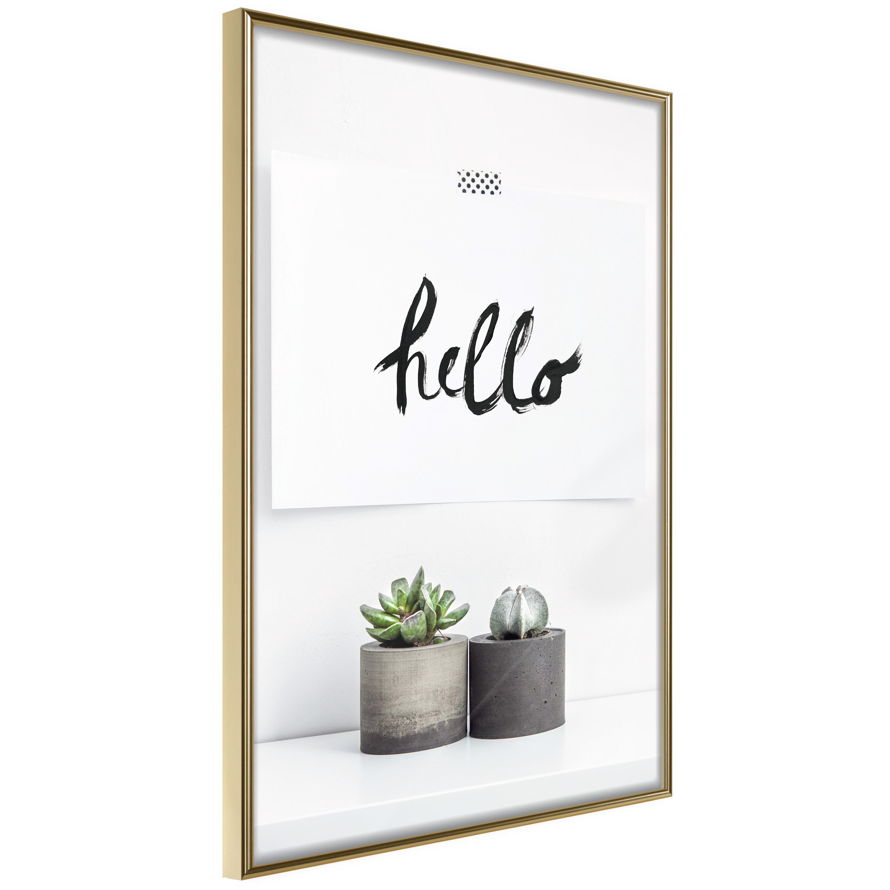 Plakat - Scandinavian Home - 30 x 45 cm - Guldramme