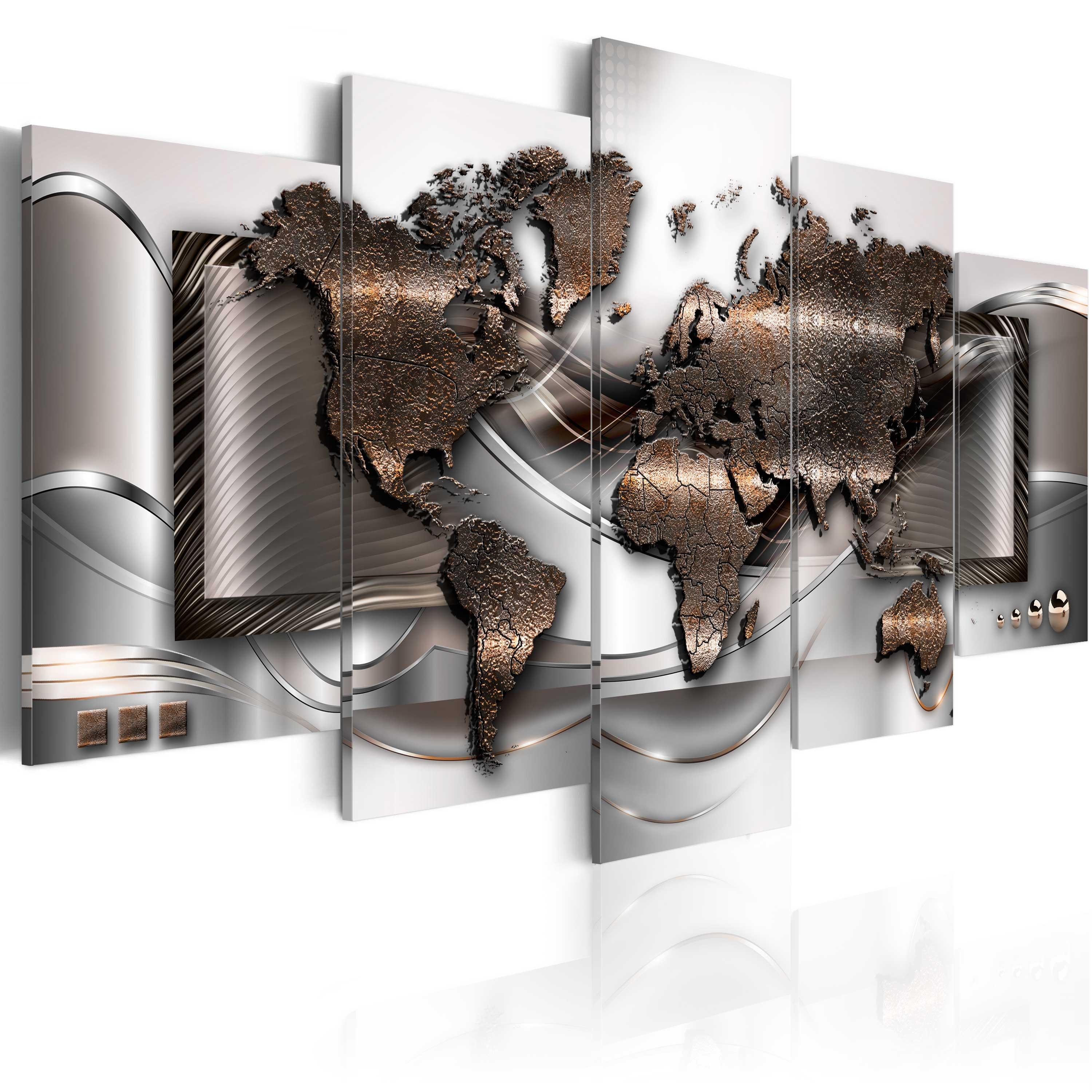 Billede - Pearl map - 200 x 100 cm - Premium Print