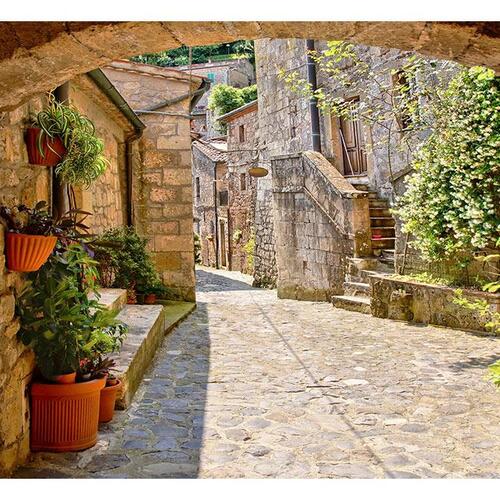 Fototapet - Provincial alley in Tuscany