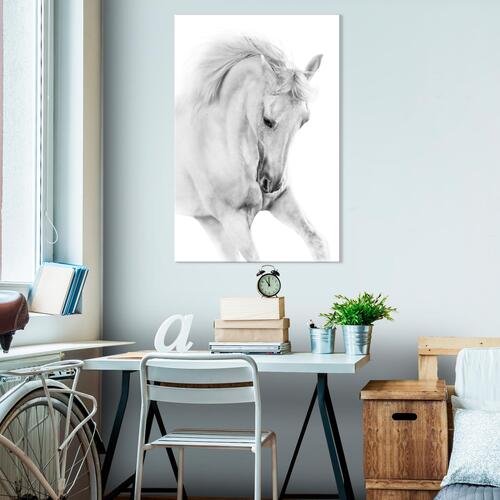 Billede - White Horse (1 Part) Vertical