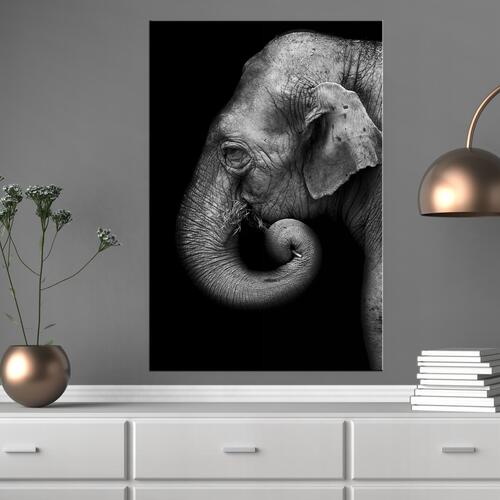 Billede - Portrait of Elephant (1 Part) Vertical