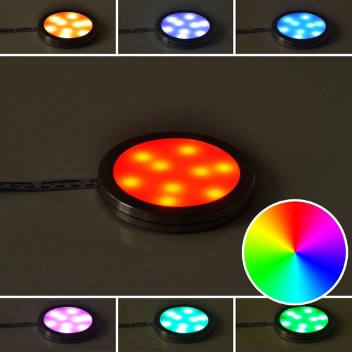 LED belysning, runde til kommoder 4-pak