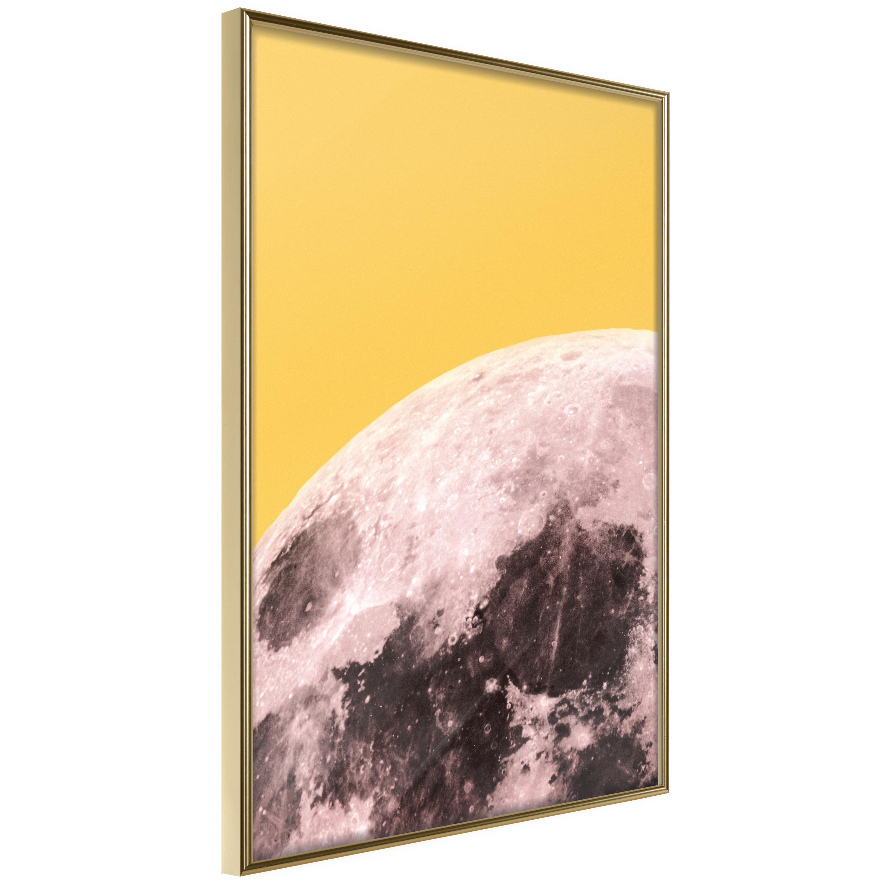 Plakat - Sunny Moon - 40 x 60 cm - Guldramme