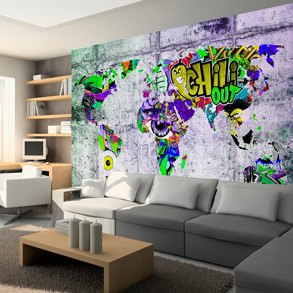 Fototapet -  Borders of Colors - 300 x 210 cm - Standard