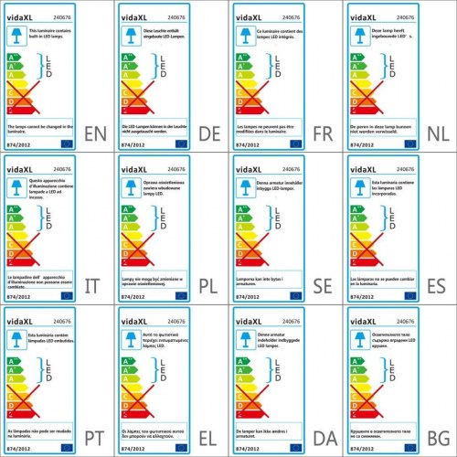 LED belysning, runde til kommoder 4-pak