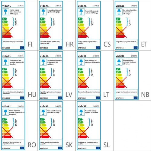 LED belysning, runde til kommoder 4-pak