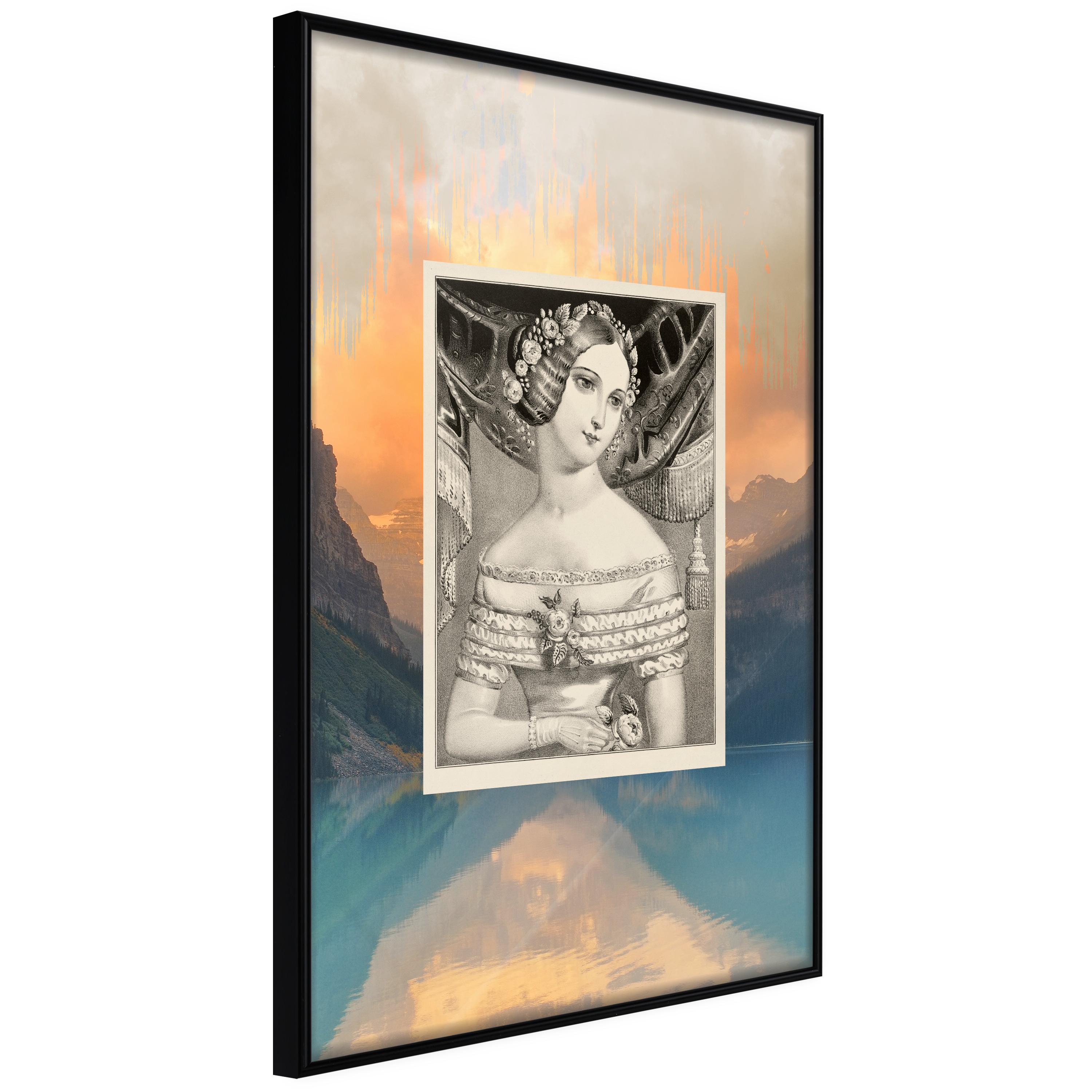 Plakat - Retro Portrait - 20 x 30 cm - Sort ramme