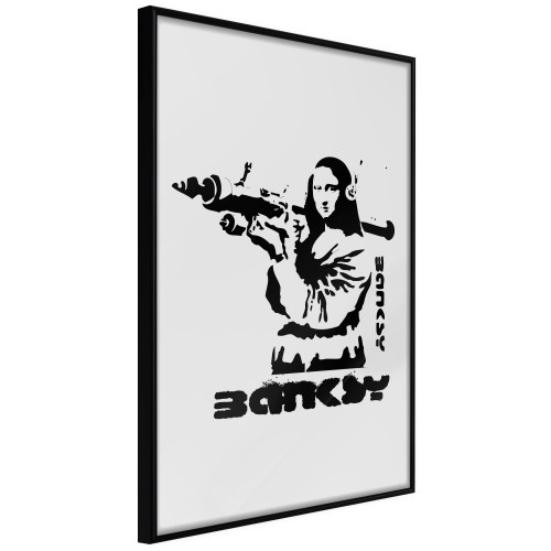 Plakat - Mona Lisa with a Bazooka