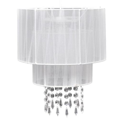 Vedhæng Loft Lampe Lysekrone af Krystal Hvid