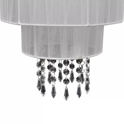 Vedhæng Loft Lampe Lysekrone af Krystal Hvid