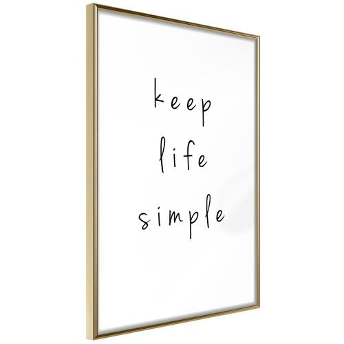 Plakat - Keep Life Simple