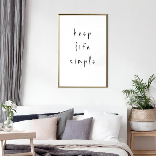 Plakat - Keep Life Simple