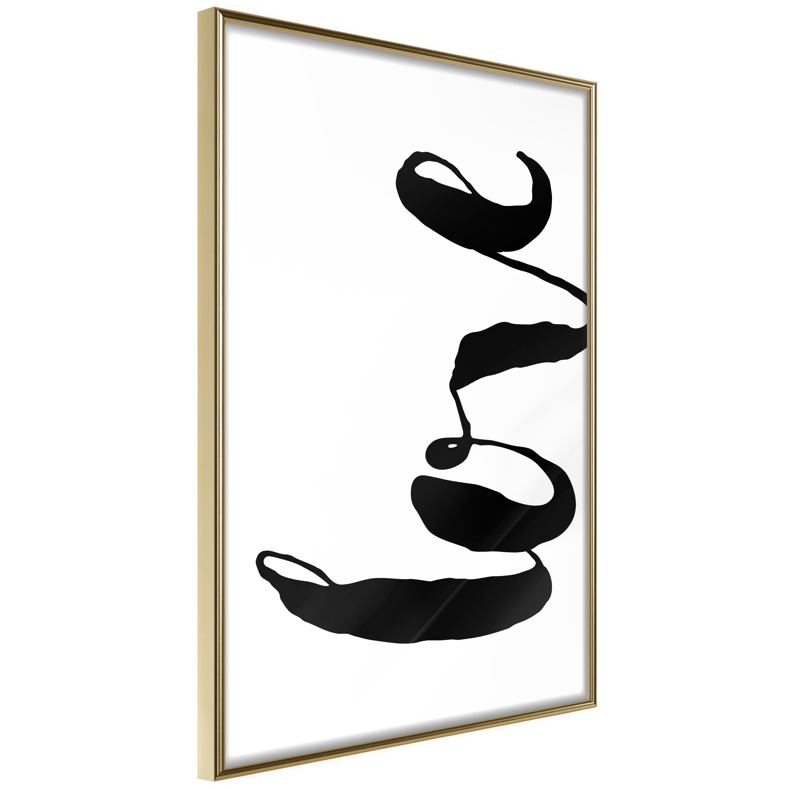 Plakat - Black Love - 30 x 45 cm - Guldramme
