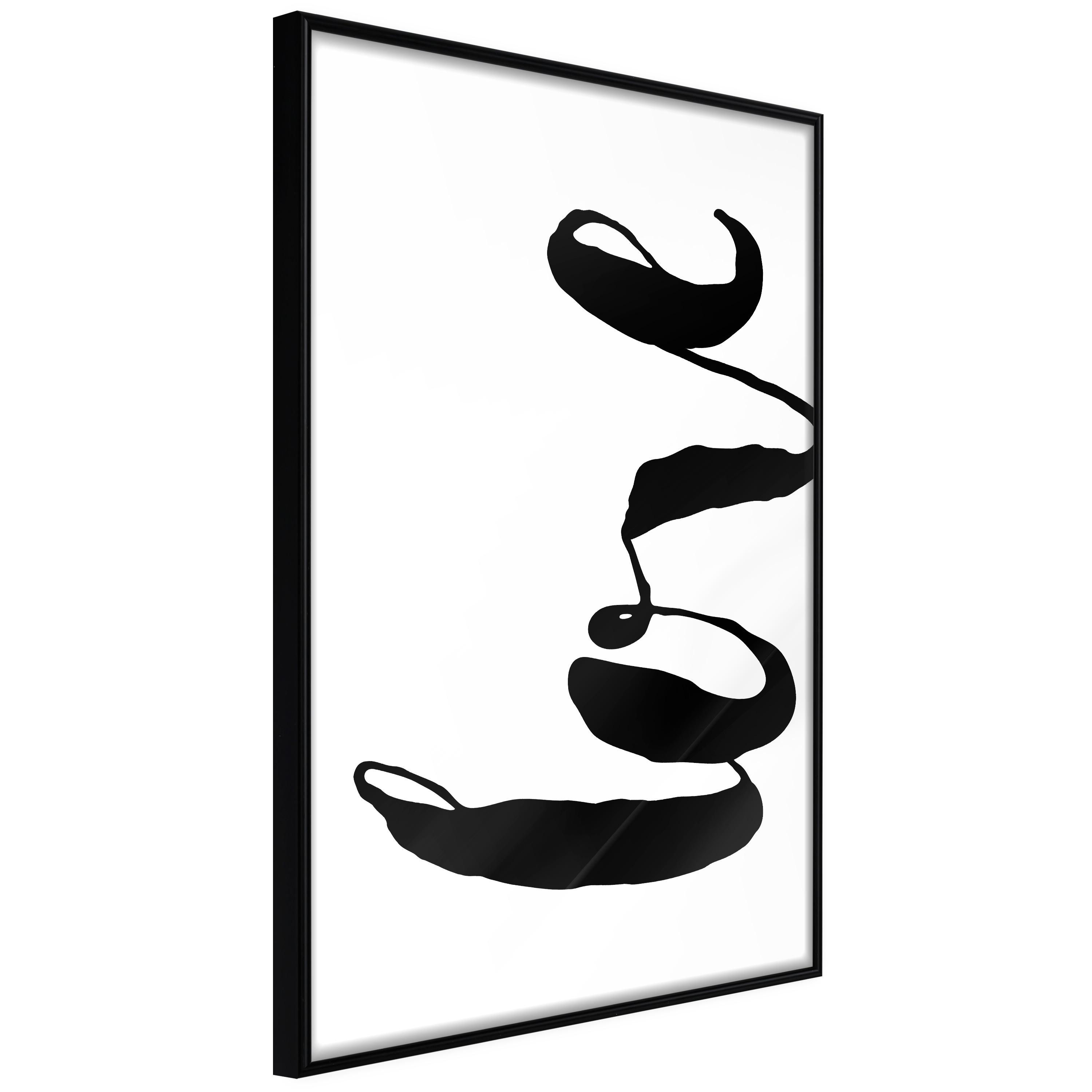 Plakat - Black Love - 40 x 60 cm - Sort ramme