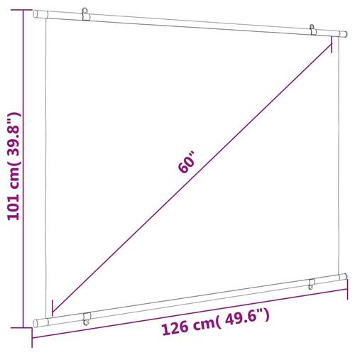 Projektorlærred 60" 4:3