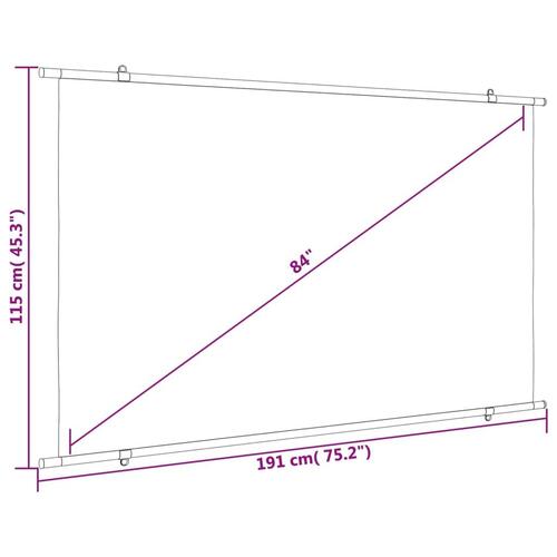 Projektorlærred 84" 16:9