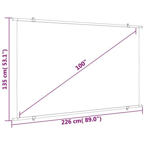 Projektorlærred 100" 16:9