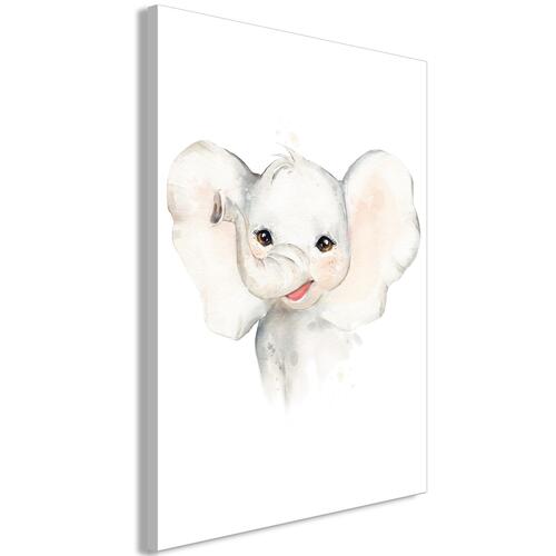 Billede - Happy Elephant (1 Part) Vertical 40 x 60 cm