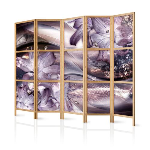 Japansk skærmvæg - Lilies on a Wave 225 x 161 cm