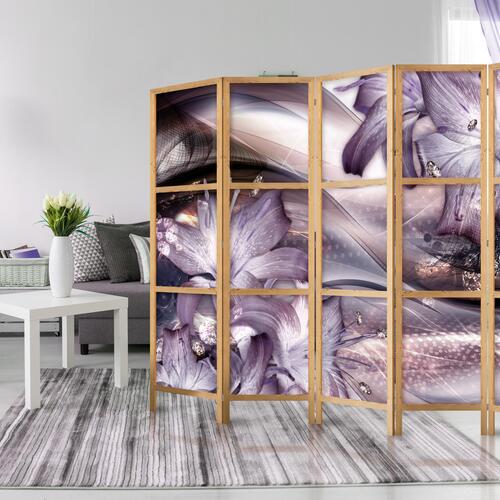 Japansk skærmvæg - Lilies on a Wave 225 x 161 cm