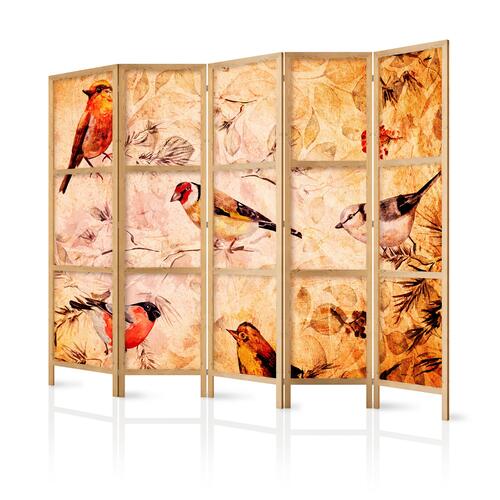 Japansk skærmvæg - Bird Radio 225 x 161 cm