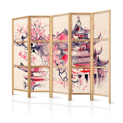 Japansk skærmvæg - In a Temple 225 x 161 cm